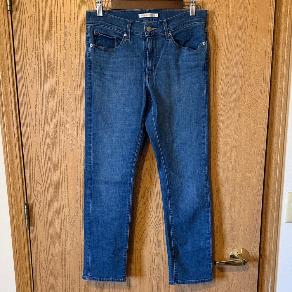 Levi's Classic Straight Blue Denim Jeans